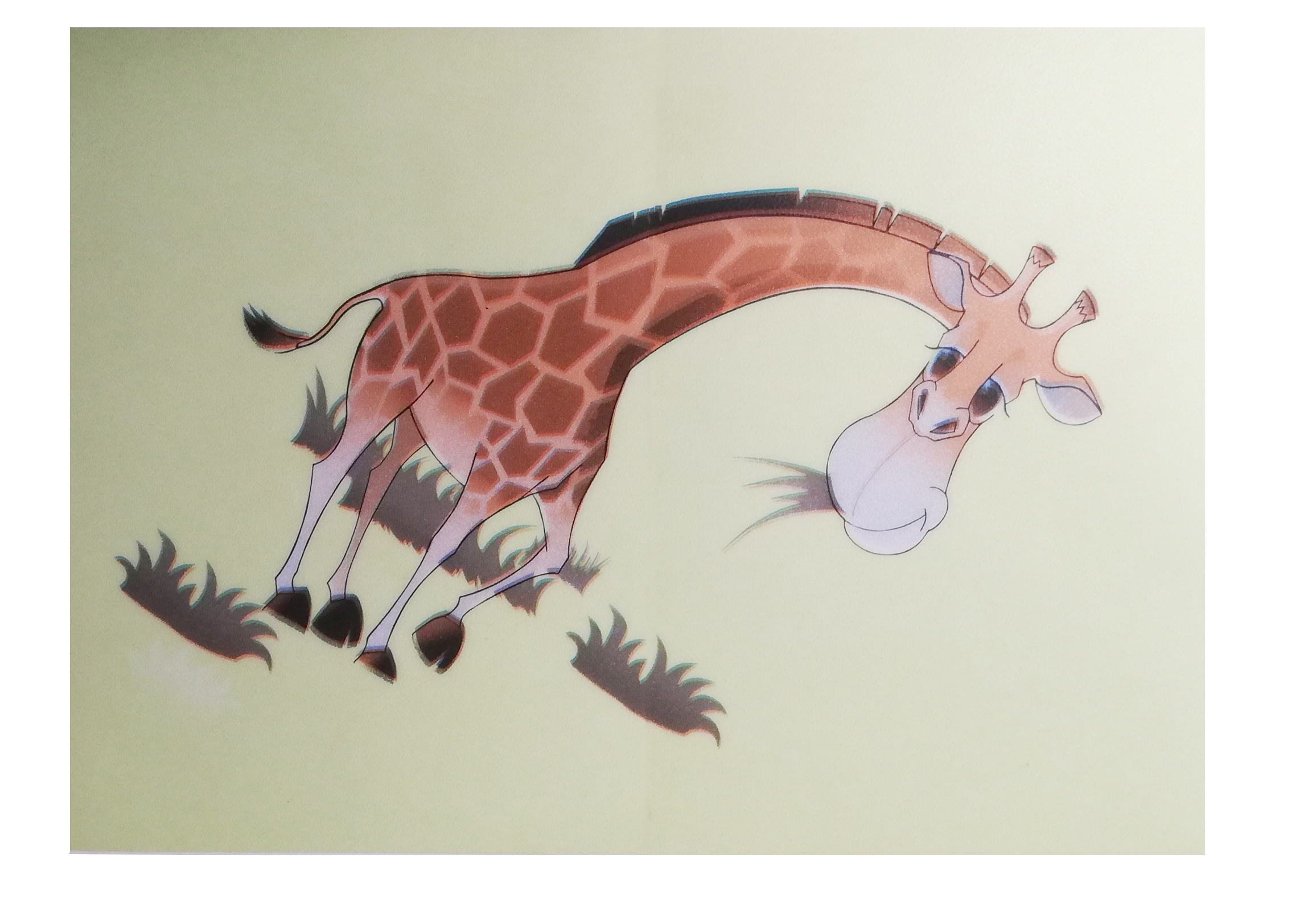 幼儿园PVC塑胶地板专用长颈鹿图案